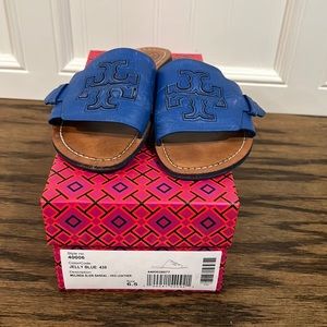 Tory Burch Jelly Blue Sandals